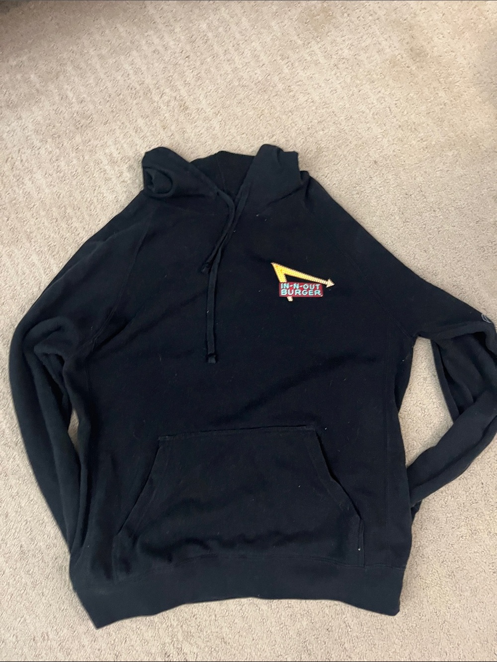 Black in-n-out burger Pullover Hoodie men’s medium